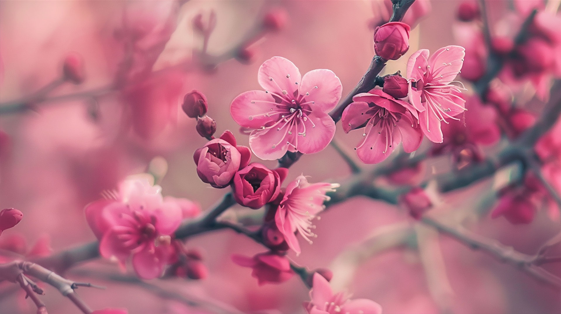 Cute Pink Flower HD Wallpaper