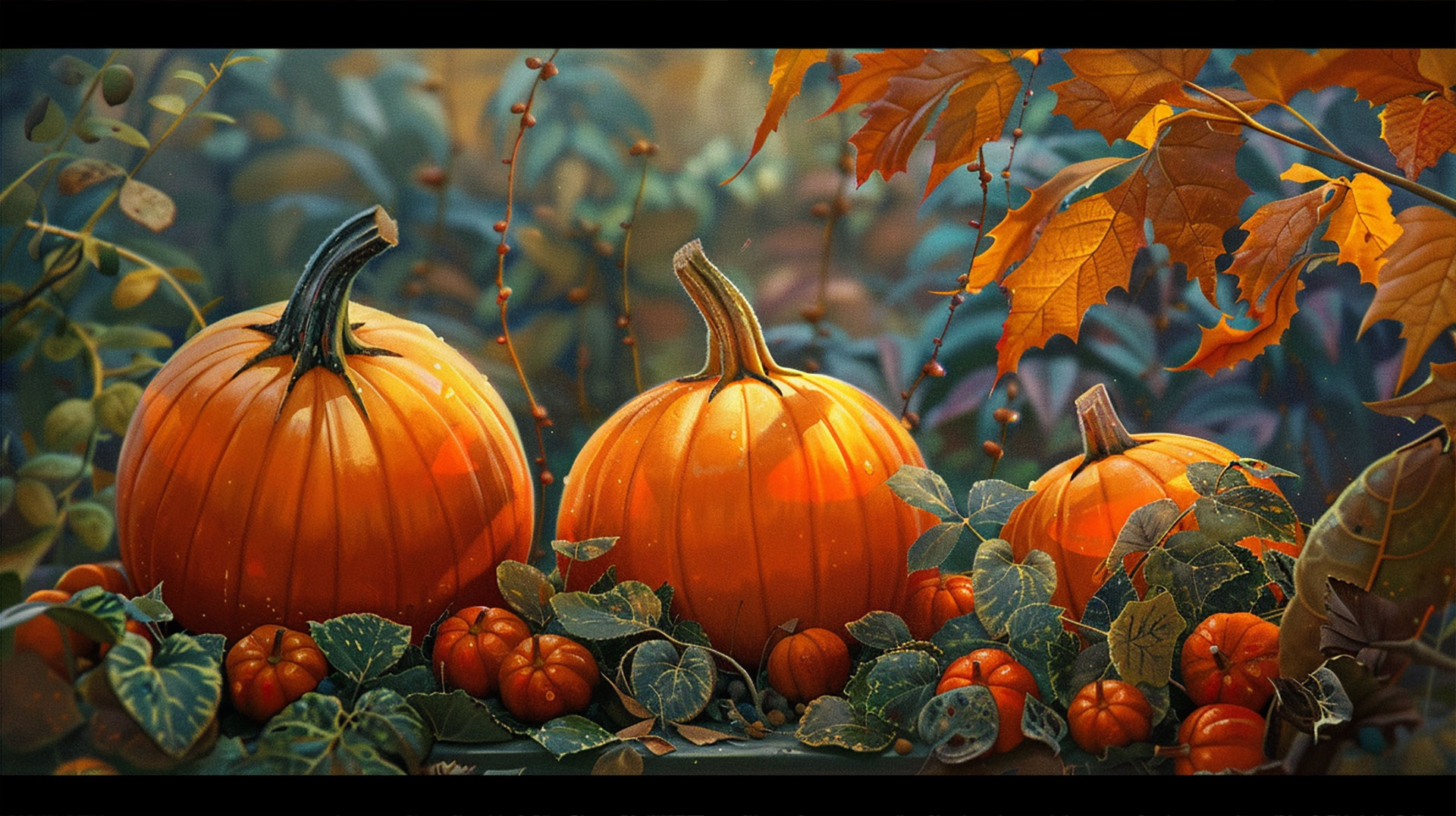 Sweet Thanksgiving Harvest: Cute Desktop Background