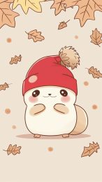 Happy Harvest: Cute Thanksgiving Wallpaper