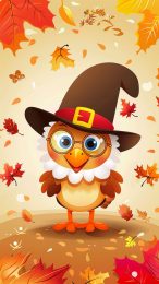 Autumn Joy: Cute Thanksgiving Background