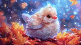 Autumn Love: Cute Thanksgiving Desktop Wallpaper