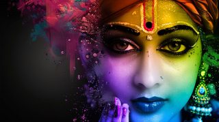 Lord Krishna Artwork: Ultra HD Wallpaper