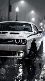 Dodge Challenger Hellcat High-Performance Wallpaper