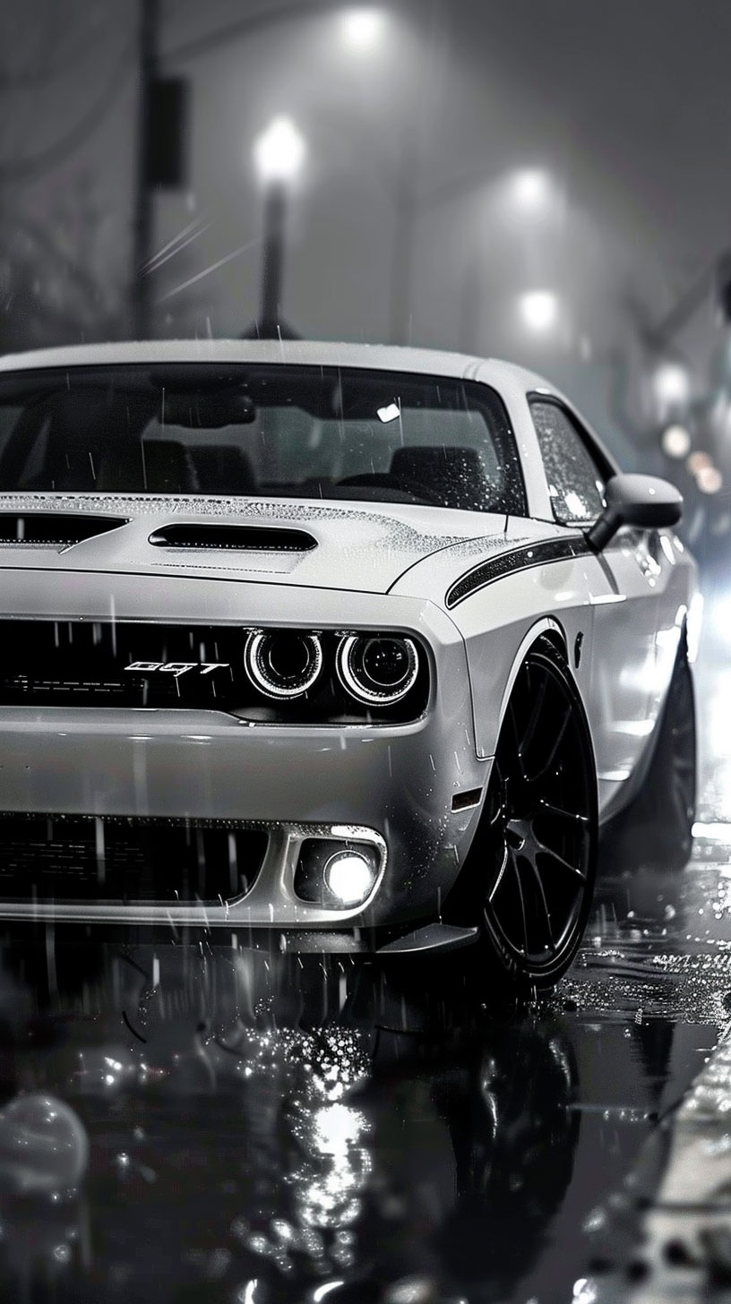 Dodge Challenger Hellcat High-Performance Wallpaper