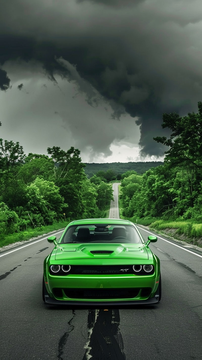 Dodge Challenger Hellcat Power Lock Screen