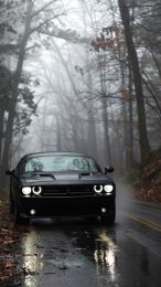 Dodge Challenger Retro iPhone Wallpaper