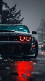 Dodge Challenger Hellcat iPhone Wallpaper