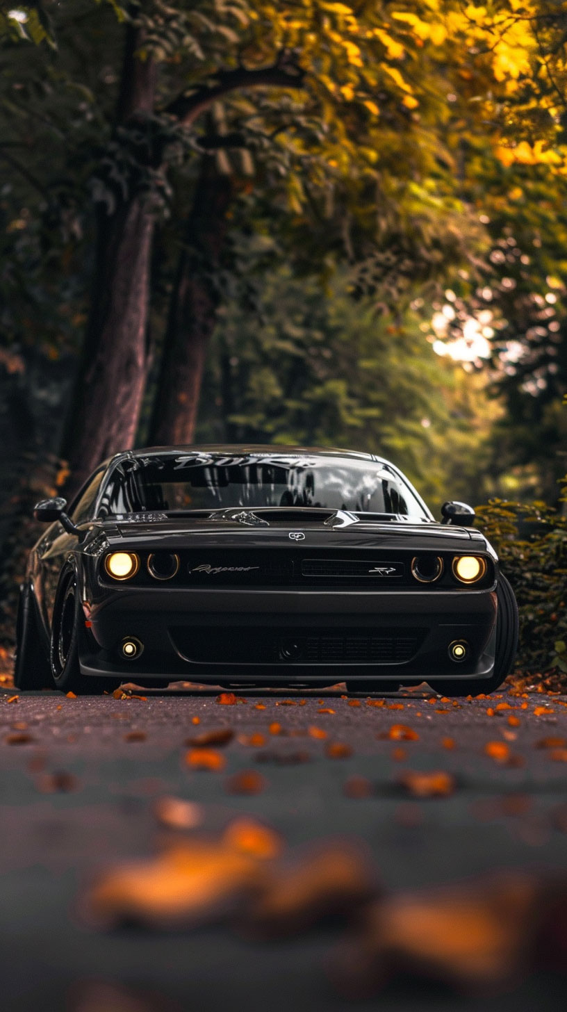 Dodge Challenger Muscle Car iPhone Lock Screen