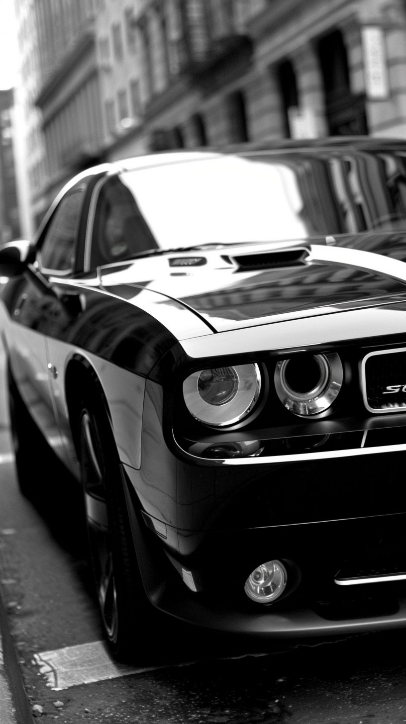 American Muscle Dodge Challenger iPhone Lock Screen