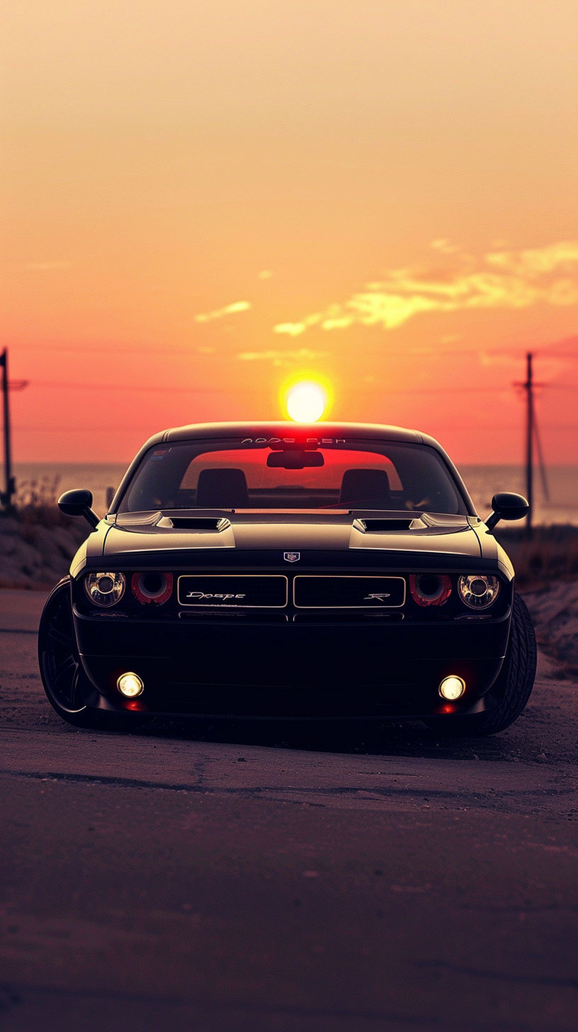 Dodge Challenger Redesign iPhone Wallpaper