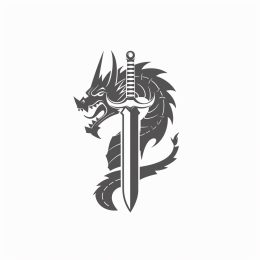 Mastering AI for High Resolution Dragon or Knight Logo Design