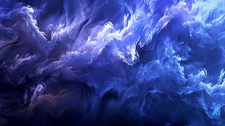 High-Quality Electric Blue Dark Aesthetic Wallpaper