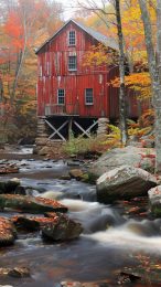 Stunning Fall in New England iPhone Wallpaper