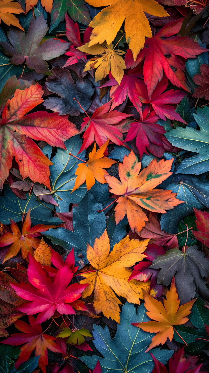 Serene Fall Foliage iPhone Background