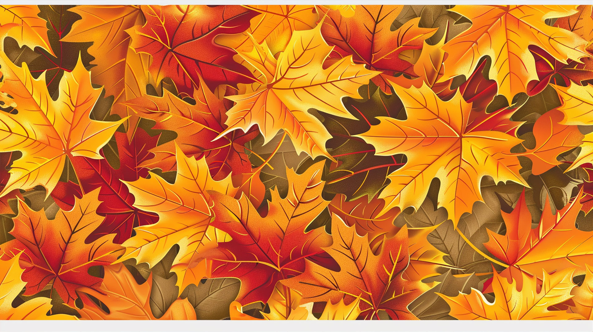 Serene Autumn Leaves Wallpaper