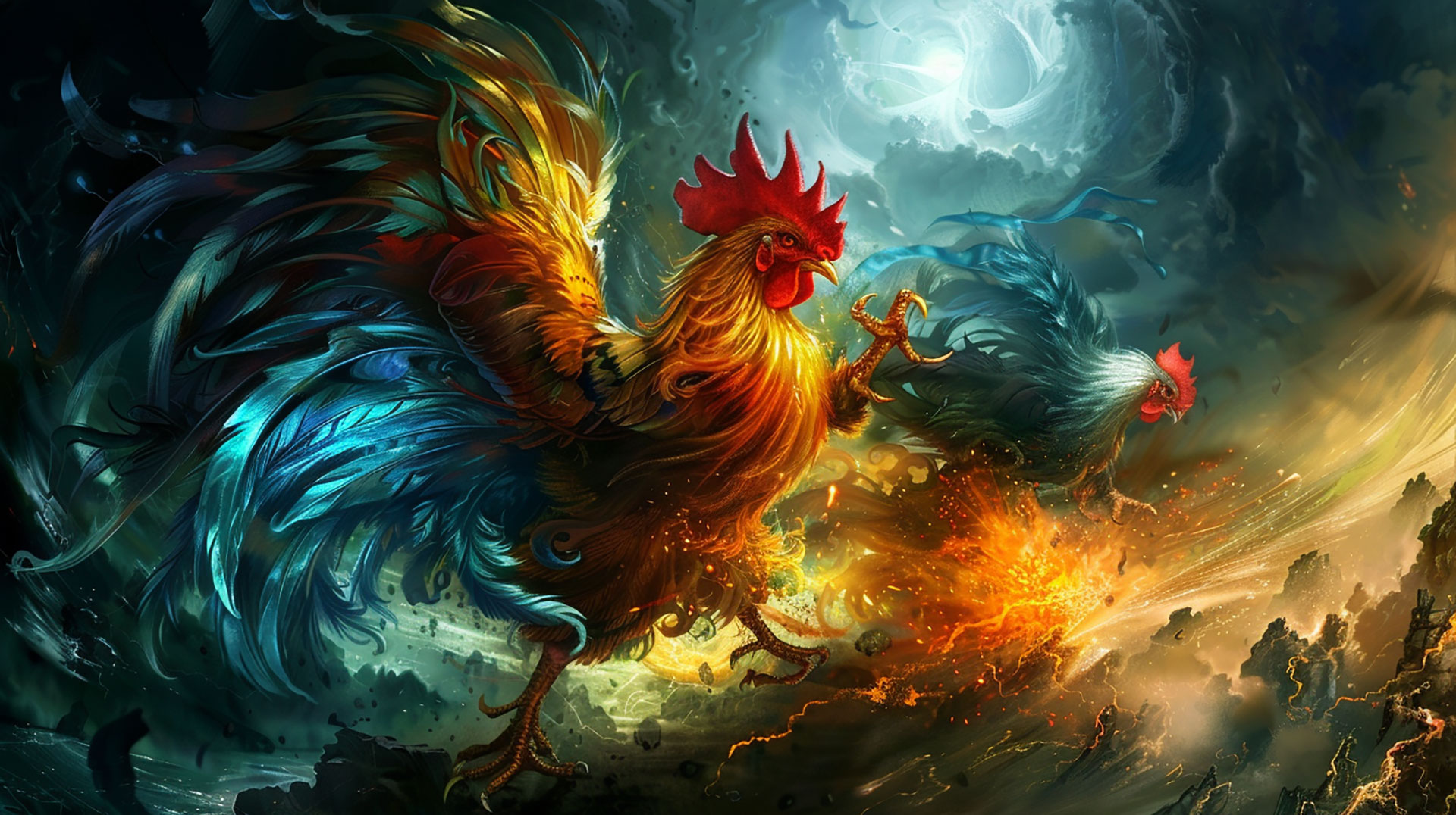 HD fighting rooster desktop pics