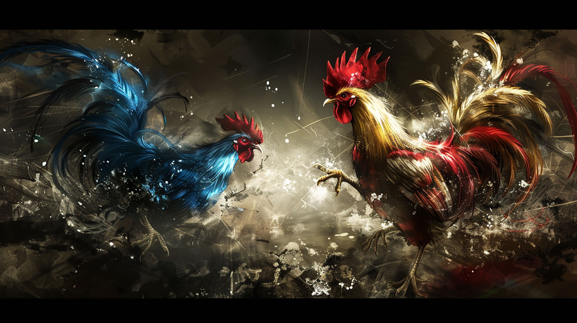 Fighting rooster HD wallpaper for PC