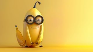 Free 4K cute banana wallpaper for desktops