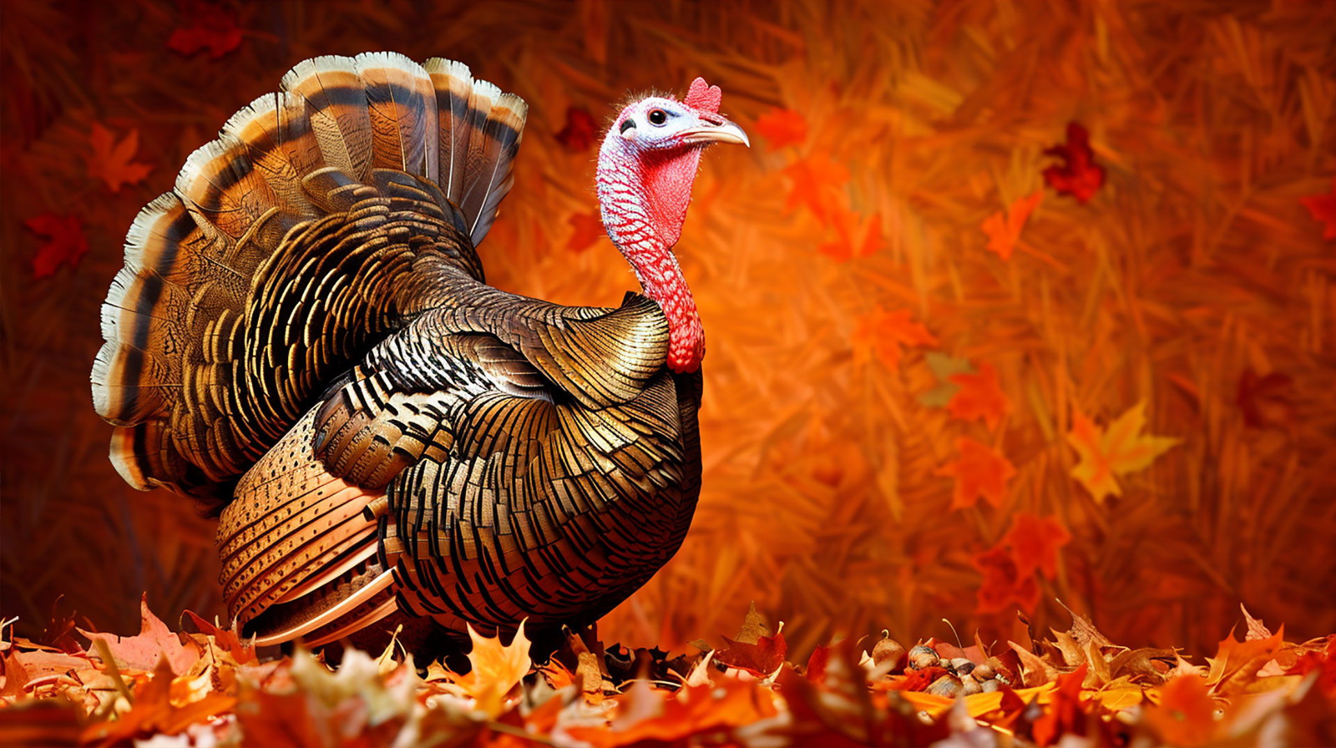 Free Thanksgiving AI Image Digital Backgrounds