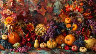 Digital Backgrounds: AI-Enhanced Thanksgiving Wallpapers