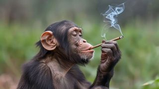 Free Download: Funny Monkey Smoking HD Pictures