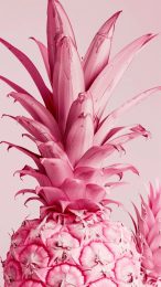 Funny Fruit Wallpaper: Pink Pineapple Design for Smartphones