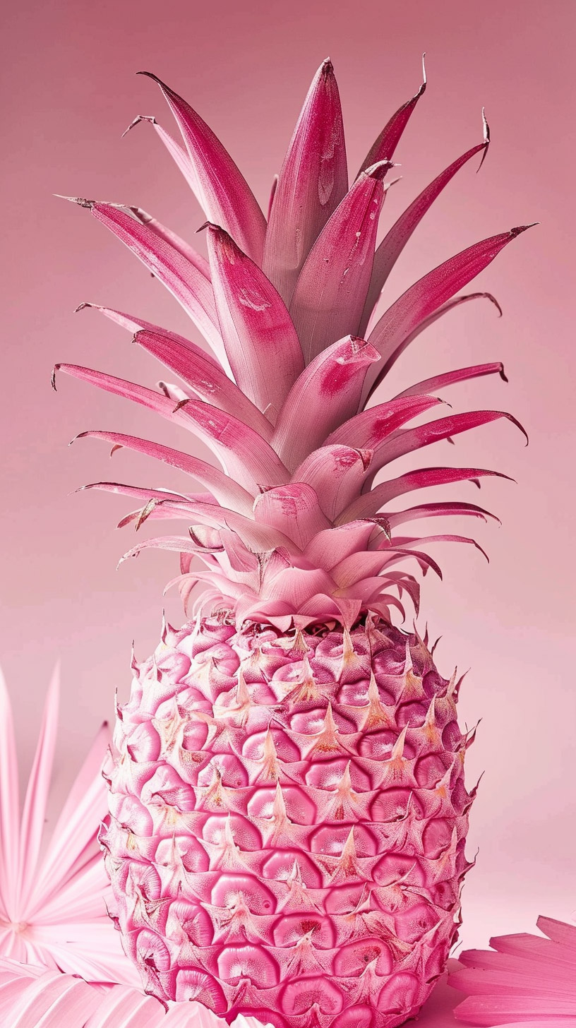 Live Laugh Love: Pink Pineapple HD Background for Mobile