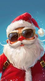 Hilarious Santa Claus Mobile Wallpaper Designs