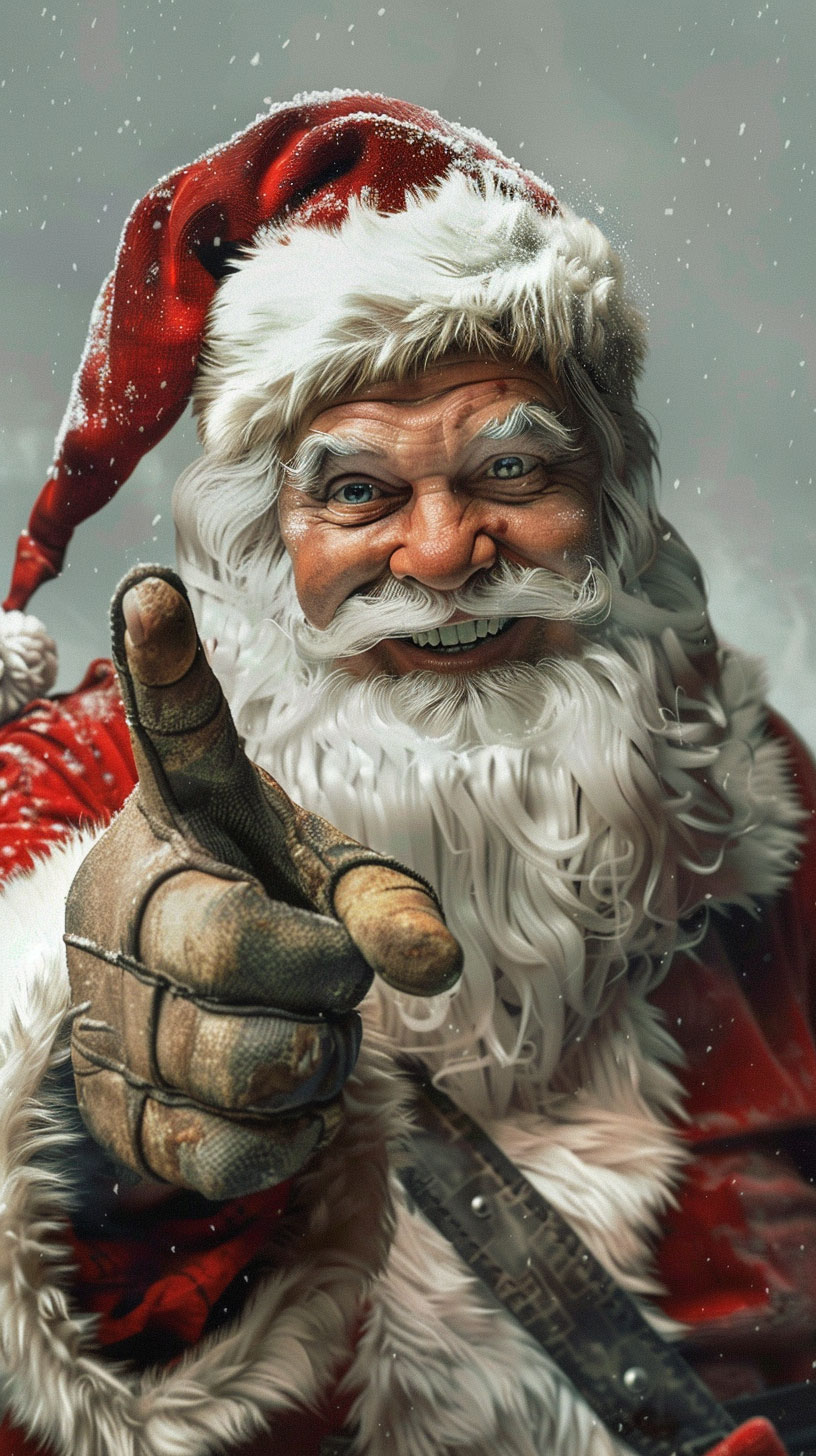 Free Funny Santa Claus Phone Wallpapers