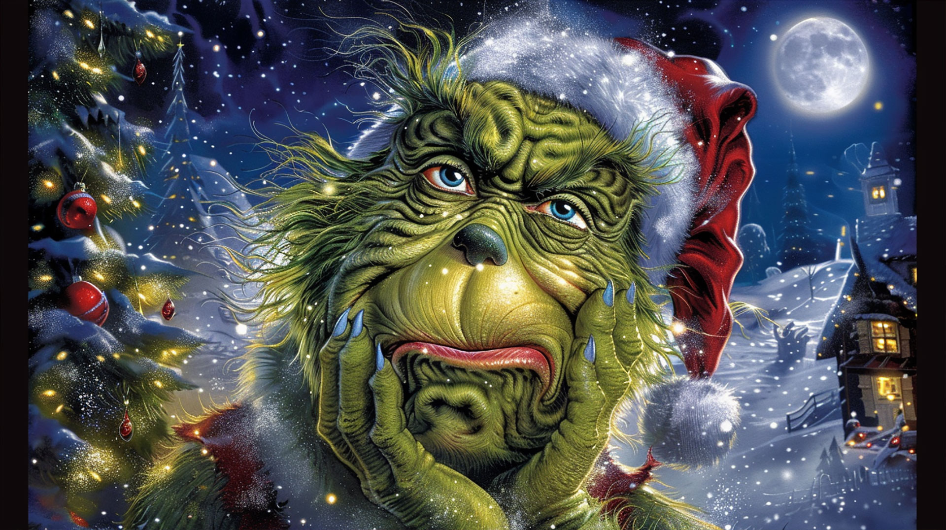 4K Funny Grinch Christmas Desktop Wallpapers