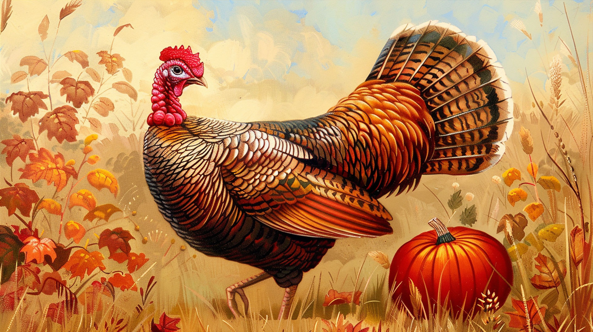 Pie in the Face: Humorous Thanksgiving Wallpaper