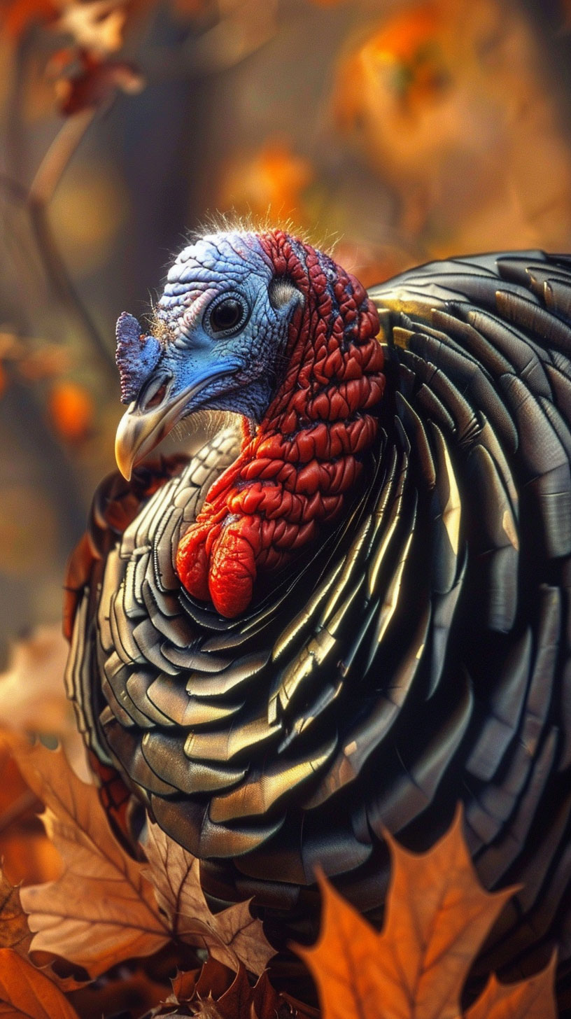 Turkey Escape: Funny Thanksgiving Wallpaper