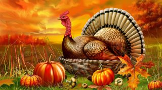 Pilgrim Mishaps: Hilarious Thanksgiving Background