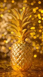 Download Vibrant Gold Pineapple HD Photos for iPhone