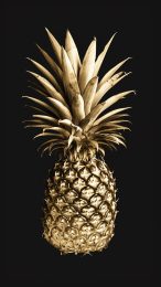 Unique Gold Pineapple Image for Your iPhone Wallpaper