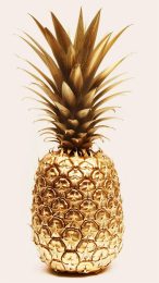 Gold Pineapple iPhone Wallpaper: Stunning HD Digital Background