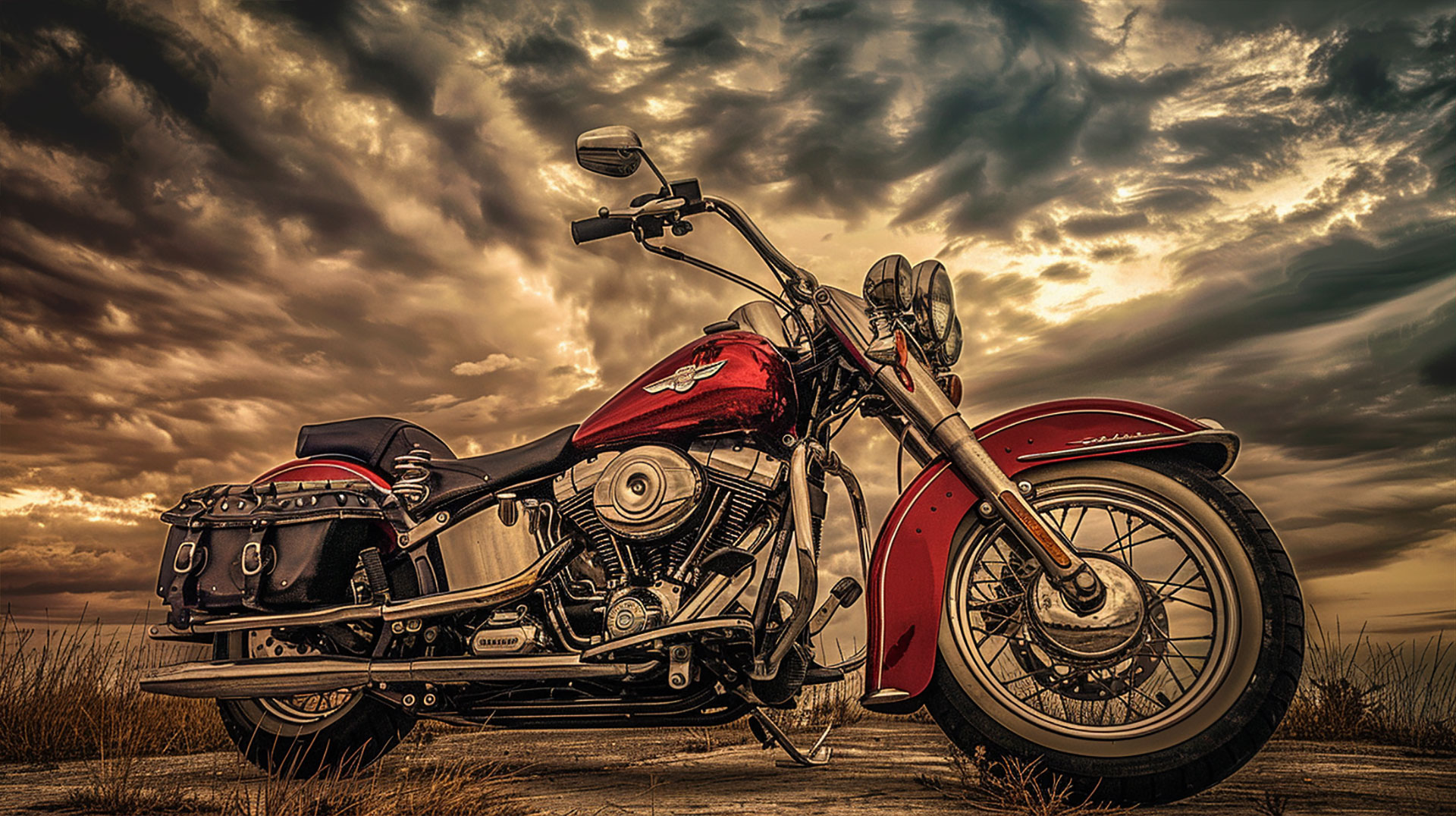 Artistic Harley Davidson Motorcycle Wallpapers