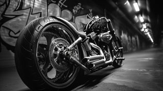 Harley Davidson Motorcycle 4K Wallpaper For Desktop AI Image