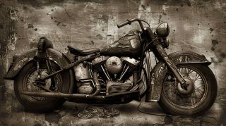 Ultra HD Harley Davidson Motorcycle Wallpaper AI Digital Background