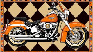 Digital Backgrounds with Harley Davidson Motorcycles