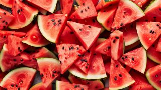 Close-up Watermelon Texture: HD Desktop Wallpaper