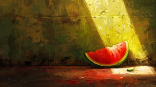 Colorful Watermelon Feast: Desktop HD Wallpaper