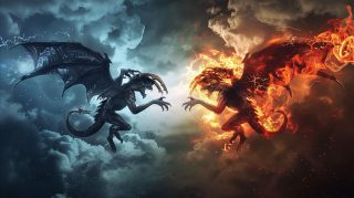 Sacred vs. Sinful: Heaven and Hell Wallpaper