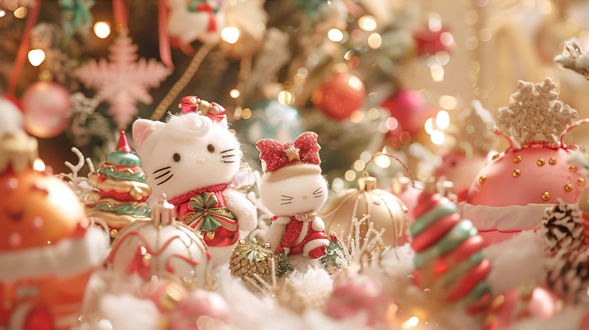 Hello Kitty Christmas AI Images in Stunning 4K