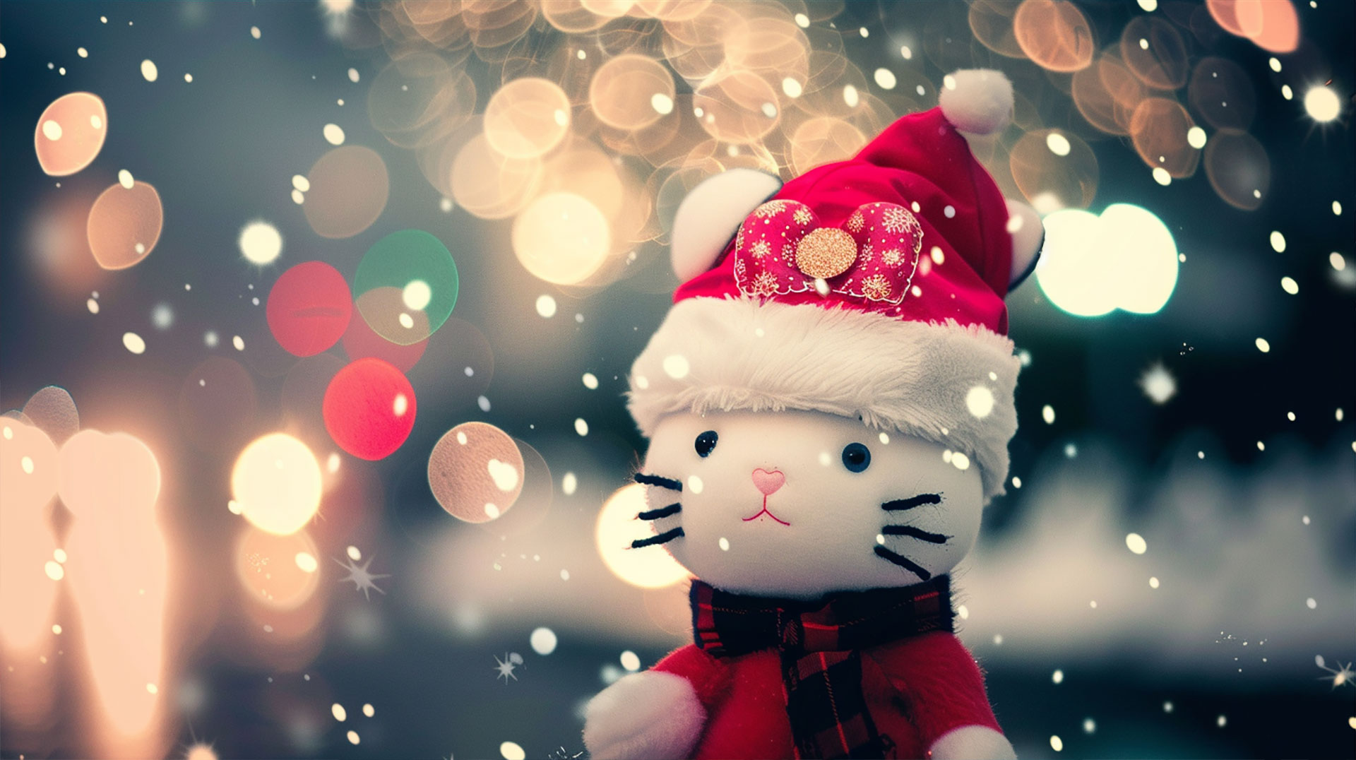 Download Free 4K Hello Kitty Christmas Backgrounds