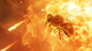 Ultra HD Honey Bee Digital Background for PC