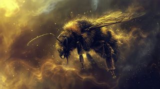 Enchanting 8K Honey Bee Wallpaper for Desktop Background