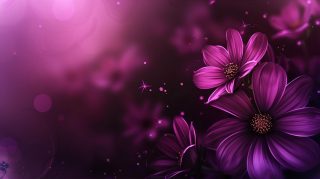 Digital Background: Hot Pink Flower Wallpaper