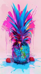 Free Digital Backgrounds: Pineapple Wallpapers for Android Devices