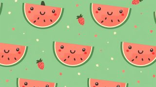 Charming Kawaii Watermelon